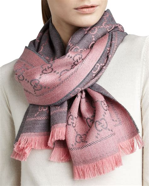 gucci pink scarf|gucci oversized scarf.